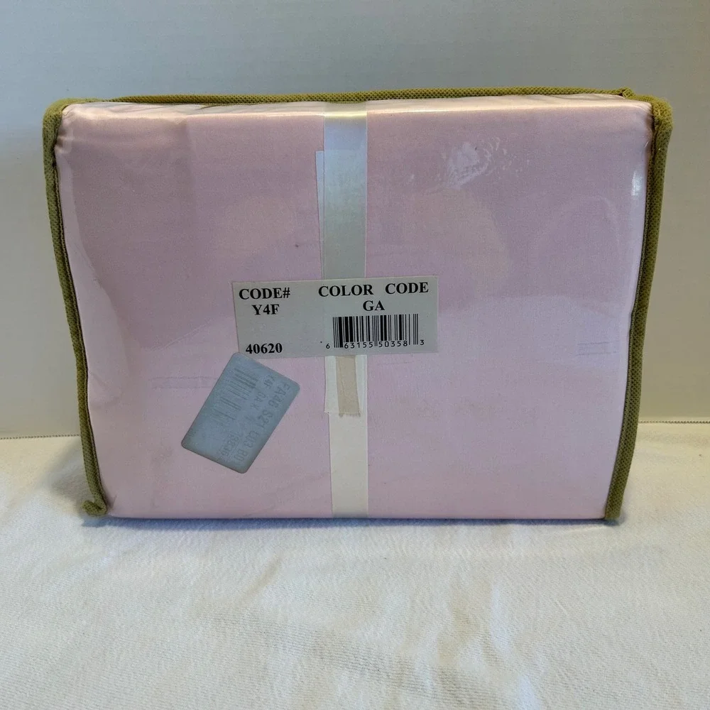 Valencia‎ King Sheet Set Pink Floral Embroidered 4 Pc Microfiber Vintage Style